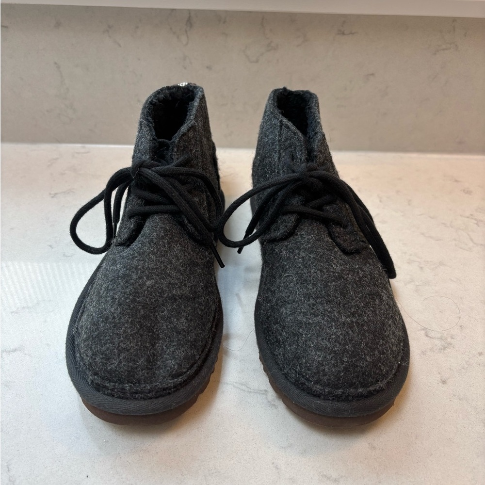 UGG Gray Wool Slippers